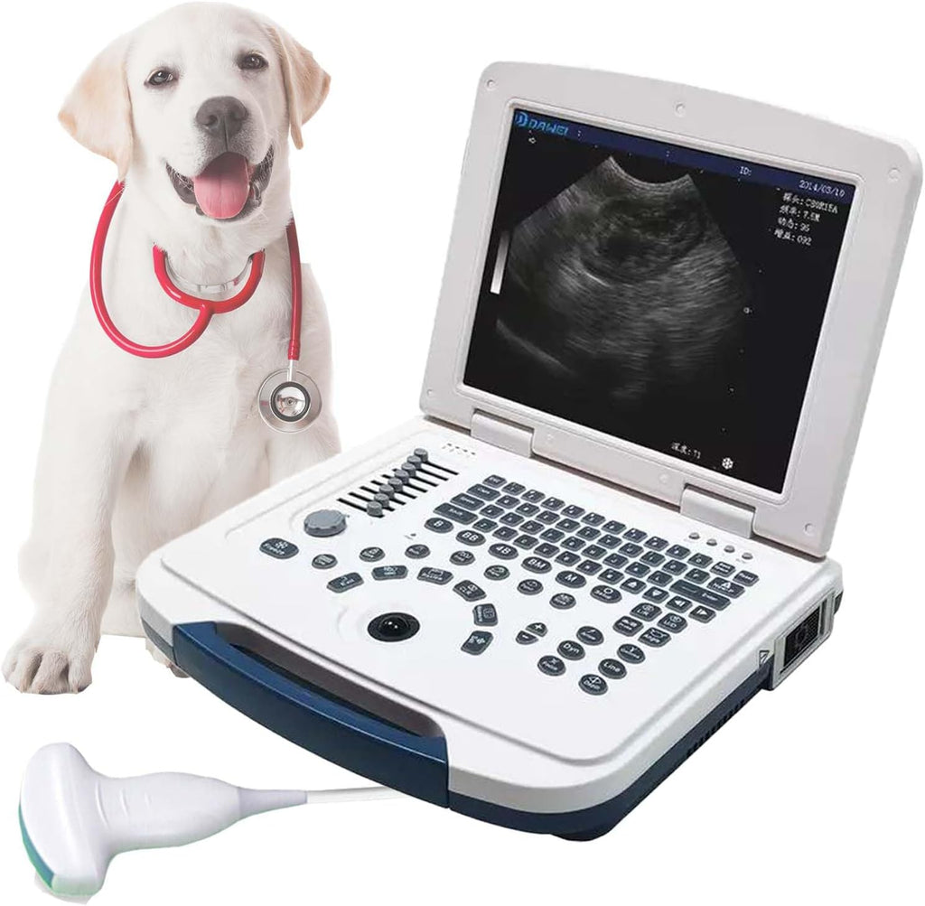 Veterinary Ultrasound Scanner Laptop Ultrasound Machine with 3.5Mhz Convex Probe for Animals Dog,Goat,Pig,Sheep use