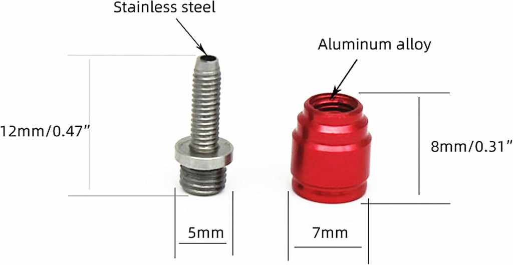 BestParts Bicycle Hydraulic Disc Brake Olive Install Connecting Insert Kit