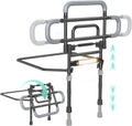 Bed Rails for Elderly Adults Safety, 180° Foldable Bed Rail with Adjustable Height & Width, 350lb Load, Extra-High