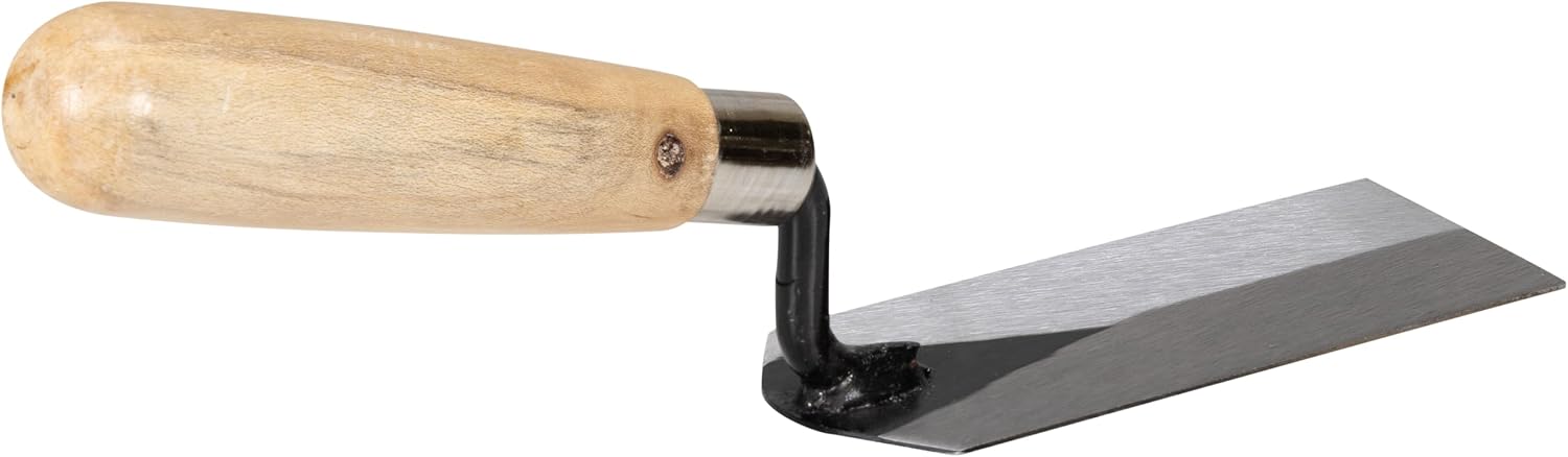 QLT Masonry Margin Trowel, 5 x 1 1/2 Inch, Tile Tool | Forged Carbon Steel Blade, Hardwood Handle, Levels and Spreads