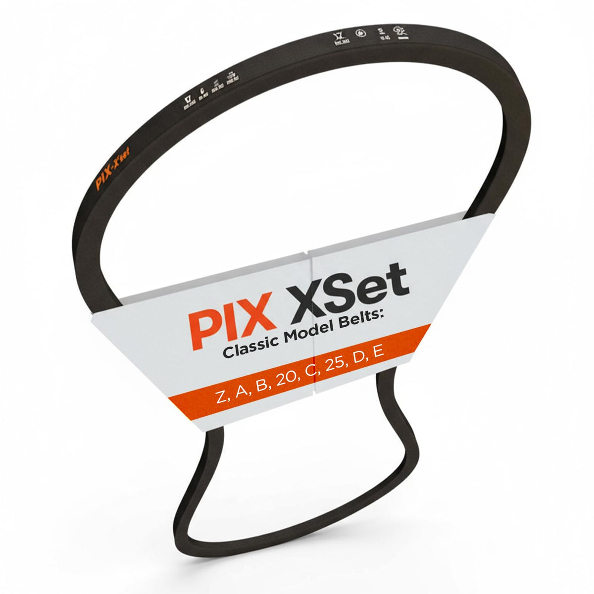 PIX B86 Wrapped Construction V-Belt, B/5L Section (21/32 x 89in OC) – Heavy-Duty Rubber Drive Belt for Industrial Machinery, Generators, Compressors, Pumps, Crushers, Blowers & Rolling Mills