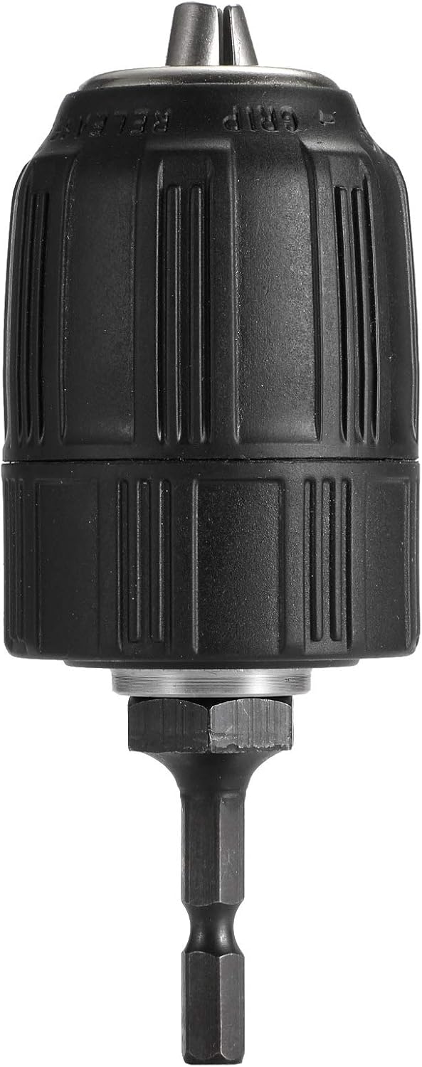Keyless 1/2"(13mm) Drill Chuck Drill Chuck Adapter for Impact Driver Quick Connect