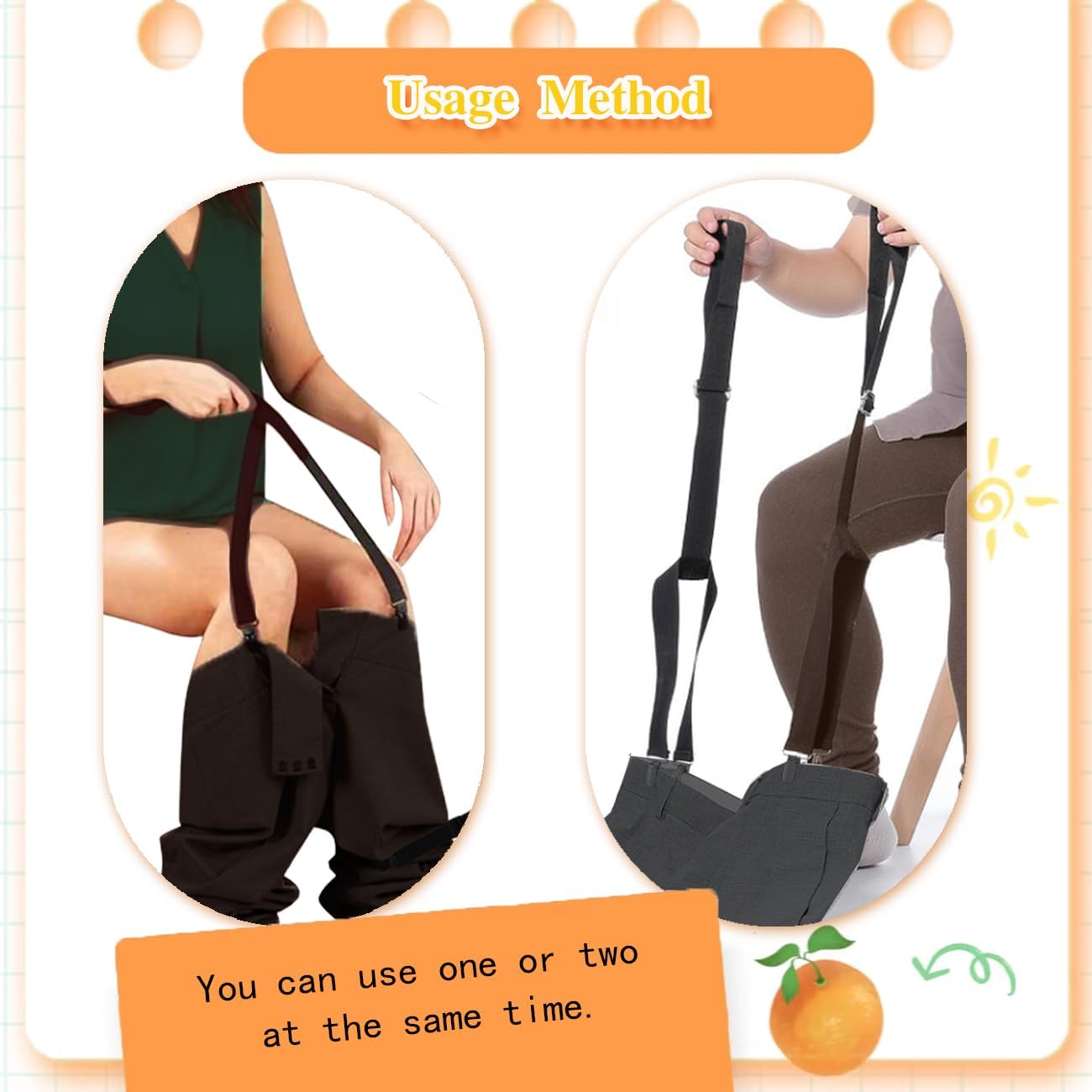 Adjustable Clip & Pull Dressing Aid for Elderly, Disabled & Pregnant Women – 2PCS Mobility Assist Tool for Pants