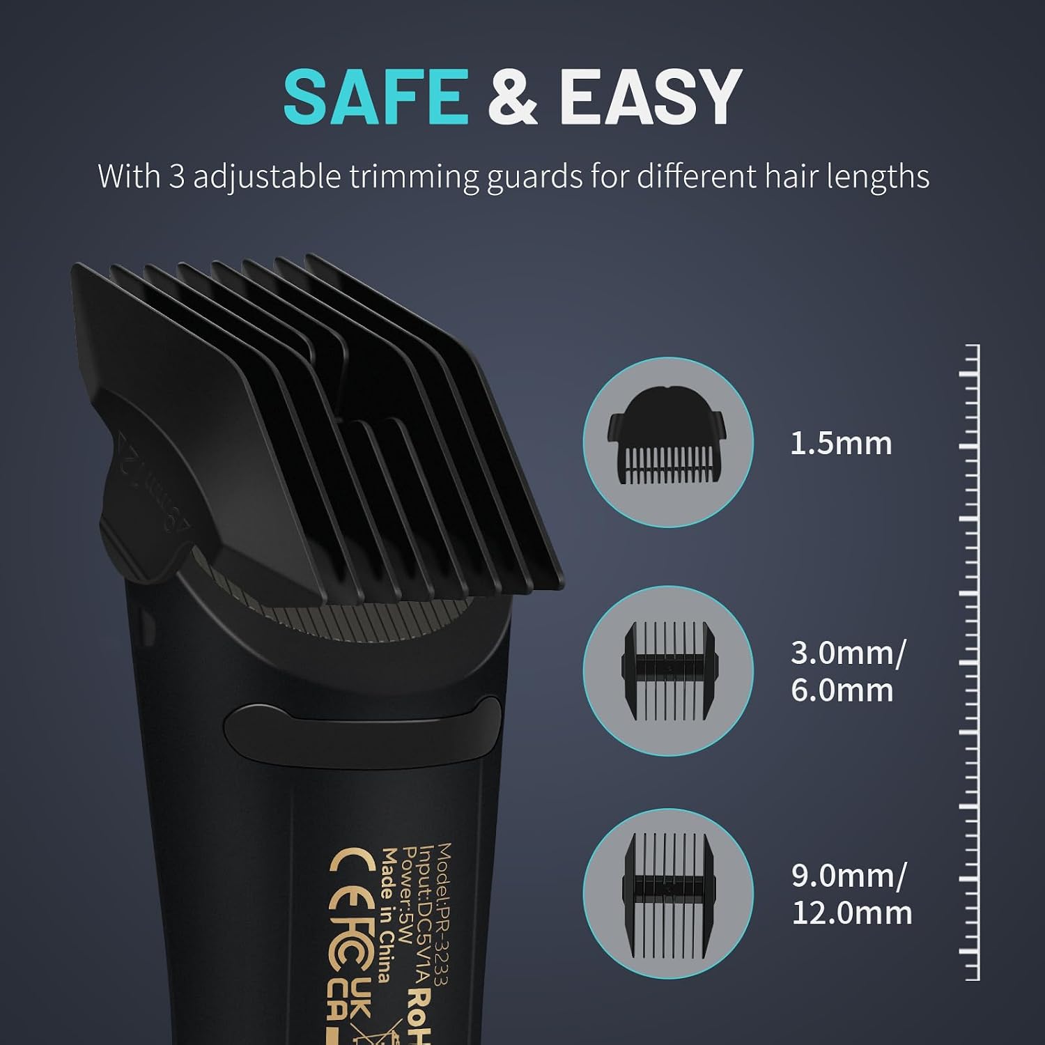 Manscape Body Hair Trimmer - Waterproof Pubic Hair Ball Trimmer, Ceramic Blade Shavers Electric Razors for Men with