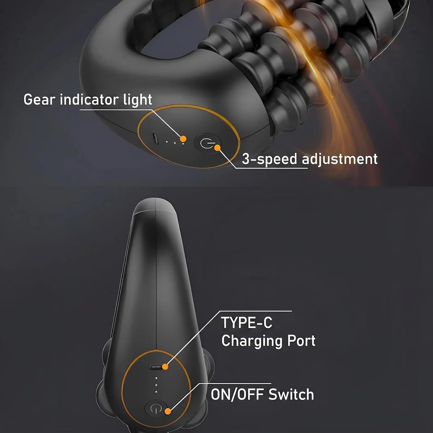 Marvixor Sculpt Roller - Electric Muscle Roller for Post, 3 Intensity Levels & 4.5H Battery Life, Ergonomically