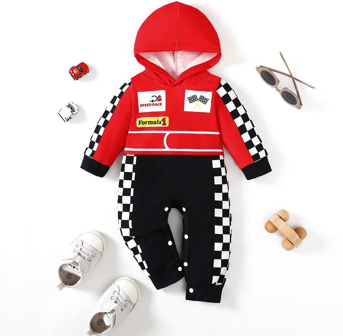 Baby Boy Costume Outfit Baby Clothes Uniform Hooded Romper