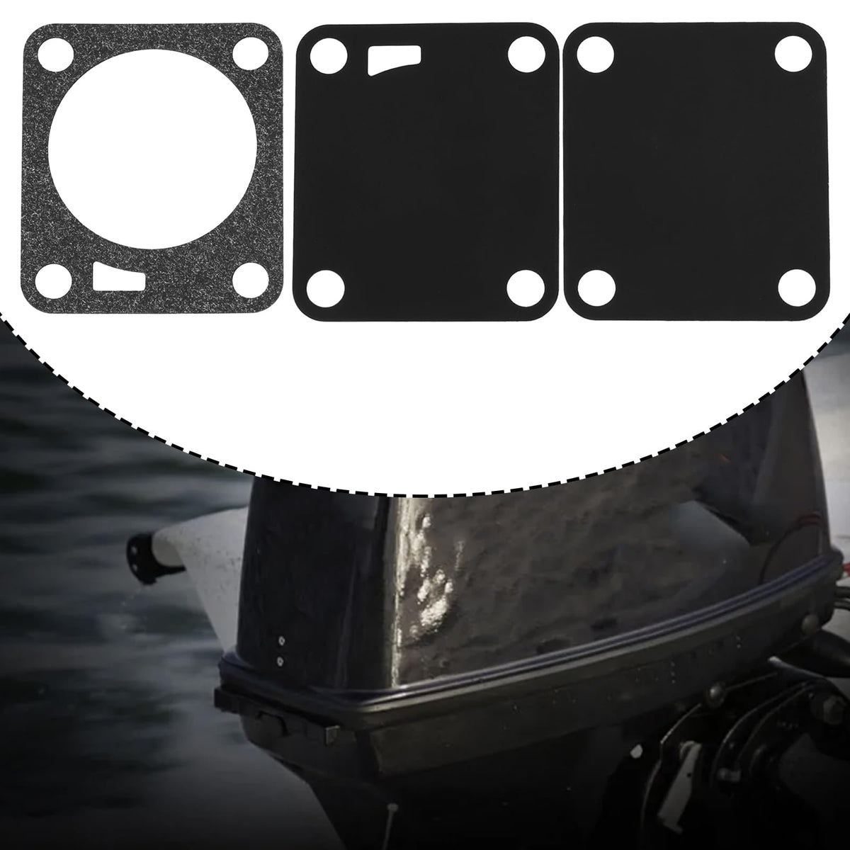 Be In Your Mind 3pcs 2-Stroke Outboards Fuel Pump Diaphragms Gaskets 350-04005-0 Compatible with Tohatsu 9.9HP–50HP