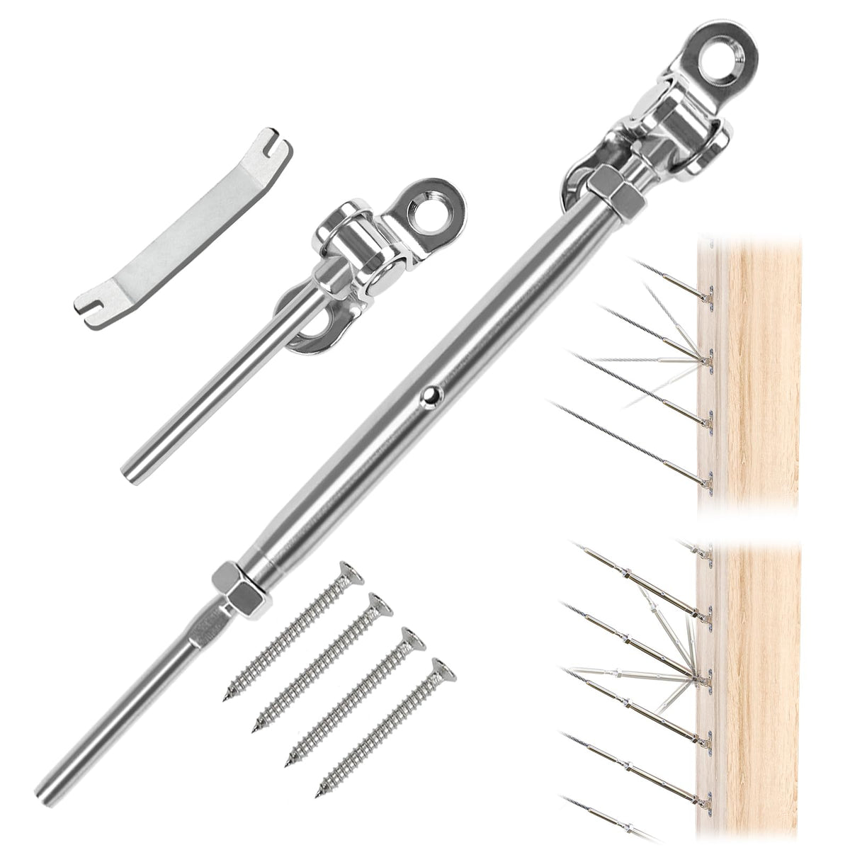 40Pairs Cable Railing Hardware Swage Toggle Turnbuckle CK07
