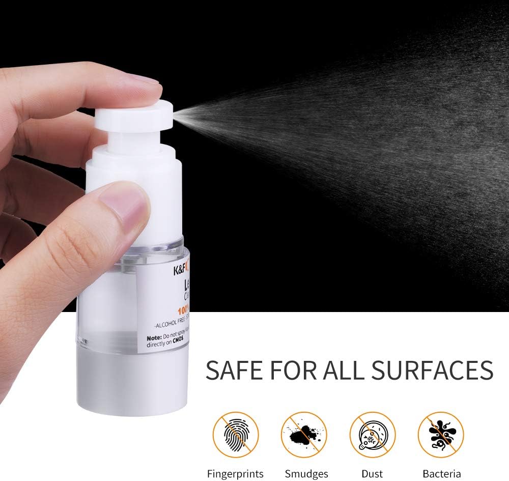 Professional Lens Cleaning Kit for DSLR & Mirrorless Cameras with APS-C/Full-Frame Sensor Cleaning Swabs/Lens