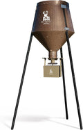 200 LB Deer Feeder/Hunting Durable Lightweight Plastic UV Protected Waterproof Game Feeder with 12V Spinner Automatic