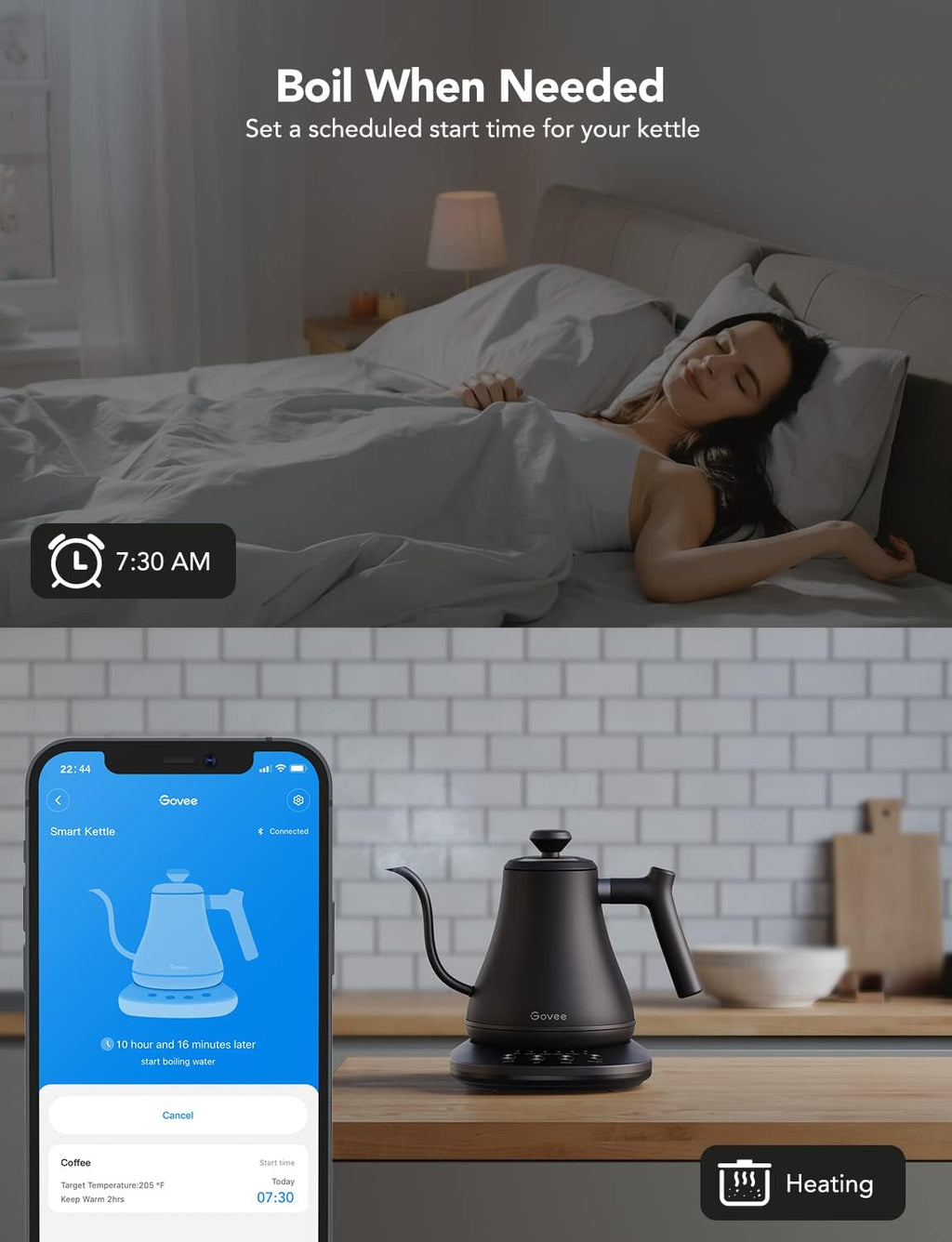 Smart Electric Kettle, WiFi Variable Temperature Gooseneck Tea Kettle | Pour Over Kettle and Electric Tea Kettle