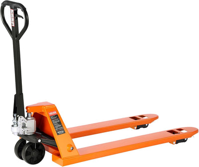 Pallet Jack, 6600 lbs Load Capacity, Manual Pallet Truck with 48L x 27W Inch Forks for Material Handling, 3.35-7.1