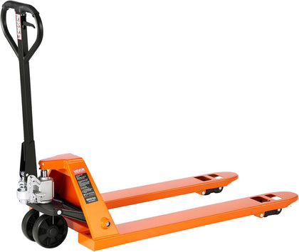 Pallet Jack, 6600 lbs Load Capacity, Manual Pallet Truck with 48L x 27W Inch Forks for Material Handling, 3.35-7.1