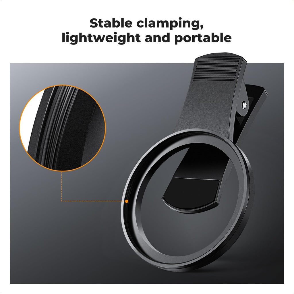 67mm Clip-on CPL Phone Camera Lens Filter Kit | Circular Polarizer Polarizing Filter Compatible with iPhone 17 16 15