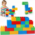 24 PCS Giant Building Blocks Starter Set for Toddlers, Plastic Large Building Blocks for Kids Creative Play, Big