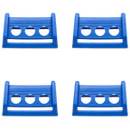 10 PCS Edge Corner Tie Down Protector Plastic Cargo Strap Edge Protector for Cargo Loading Protection (Blue)