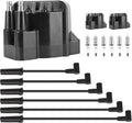 Coil Packs & Iridium Spark Plugs & Wires Kit Fit for Buick Pontiac 3.8L | Fit for 1990-2005 LeSabre LaCrosse Lucerne