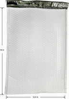 15 ct #7 Extra Large Poly Bubble Mailers 14.5x19 Inch Bubble Lined Cushioned Poly Mailer. Tear-proof, Water-resistant
