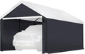 Canopy Car Tent Sidewalls for Carport, Garage & Shed, Domain, 10 x 20 Ft, Black (Roof and Canopy Not Included)
