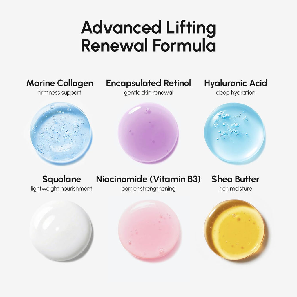 Face Moisturizer – Firming & Lifting Face Cream for Women with Collagen, Retinol & Hyaluronic Acid – Day & Night
