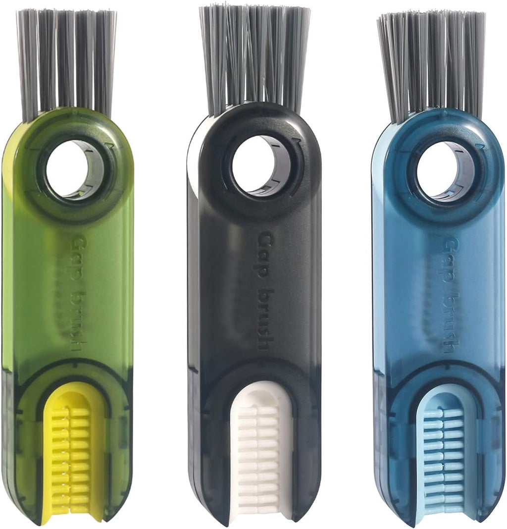 3 in 1 Cup Lid Gap Cleaning Brush Set, Multifunctional Insulation Bottle Cleaning Tools, Mutipurpose Tiny Silicone