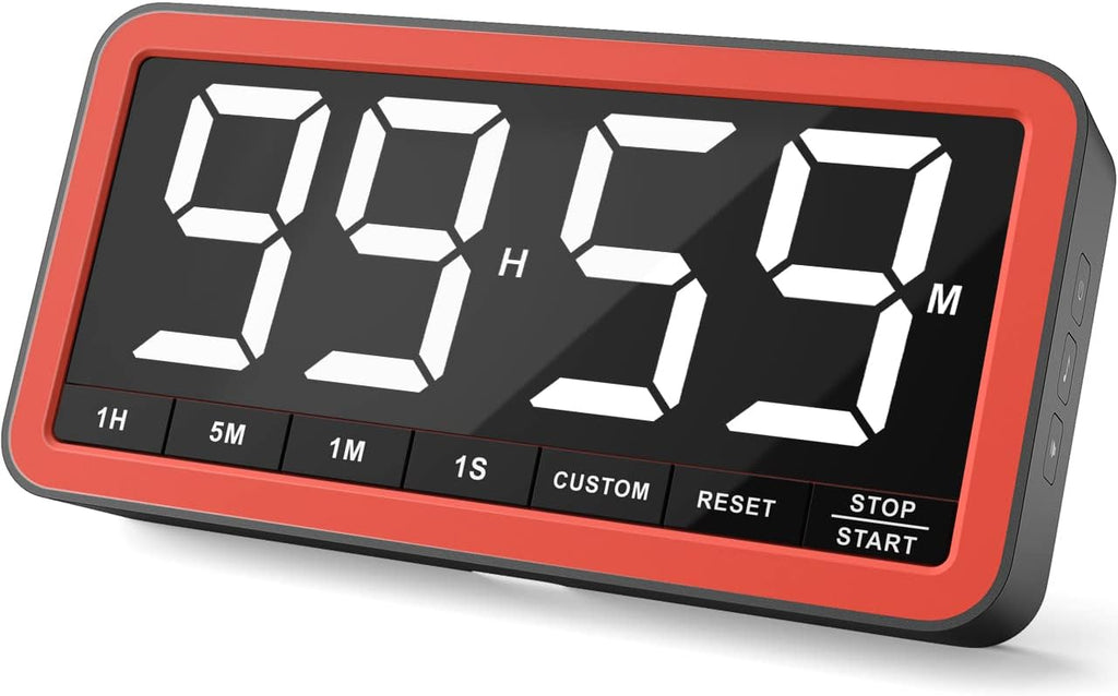 Large 7.8" Digital Timer, Magnetic LED Timer for Kitchen & Classroom