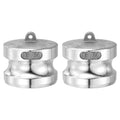 Kozelo 2Pcs Type DP 2"Aluminum Dust Plug Cam Lock Hose Fitting