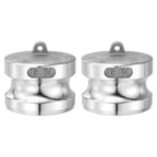 Kozelo 2Pcs Type DP 2"Aluminum Dust Plug Cam Lock Hose Fitting