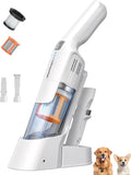 Cordless Handheld Vacuum, 24KPA Powerful Car Vacuum, 2-Speed, 2 Charging Methods, Wireless Charger, Ergonomic Handle