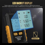 PT503 Mini Digital Manometer Dual Port Gas Pressure Tester