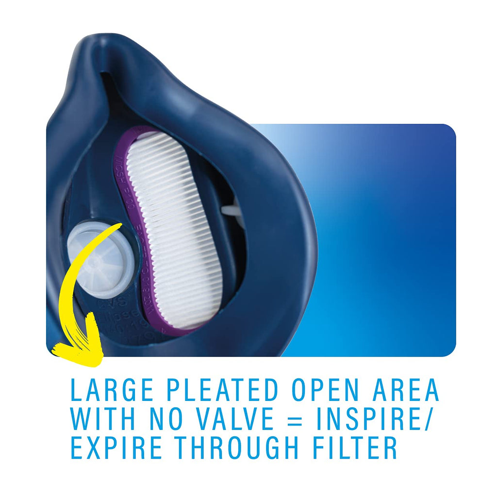 ELIPSE P100 Elastomeric Half Mask with Source Control with Replaceable and Reusable Filters Included
