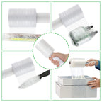 6 Pack 80 Gauge Stretch Wrap Film, 4 in x 1000 ft
