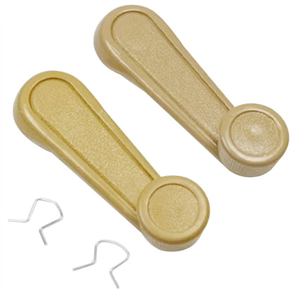 Window Crank Handle,Textured Beige,Compatible with 1973-2017 Toyota Tundra Yaris Matrix Tacoma Corolla Camry Sienna