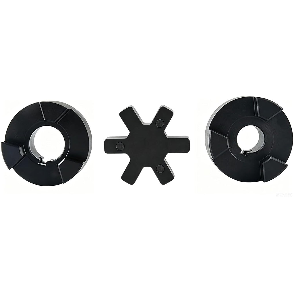 L090 L-Jaw Coupling, 3/4 to 1 in, Flexible Log Splitter Pump Coupler