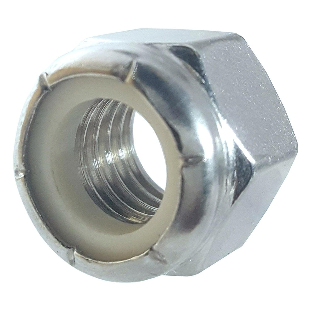 BCP Fasteners 3/8-16 Zinc-Plated Nylon Insert Hex Lock Nuts, 40 Pack