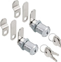 Cabinet Cam Locks Keyed Alike, 1-1/8” Cylinder Cam Locks for Tool Box RV Compartment Mailbox Vending Machine Drawer