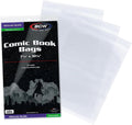 Resealable Silver Age Comic Bags, Acid-Free, 7 1/8 x 10 1/2, 100 Count | Clear acid-free sleeves fit Silver and