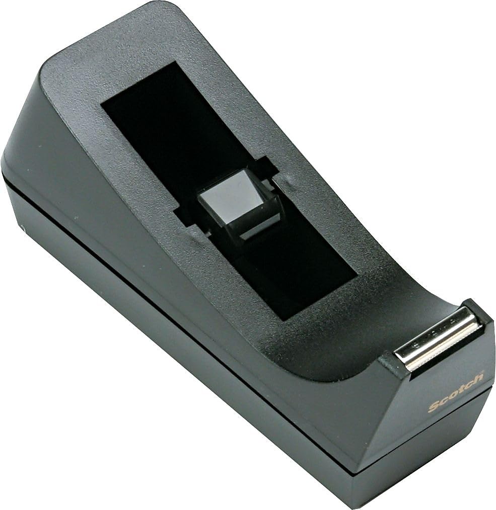 Classic Tape Dispenser, Black, 1-Inch Core, 12/CT