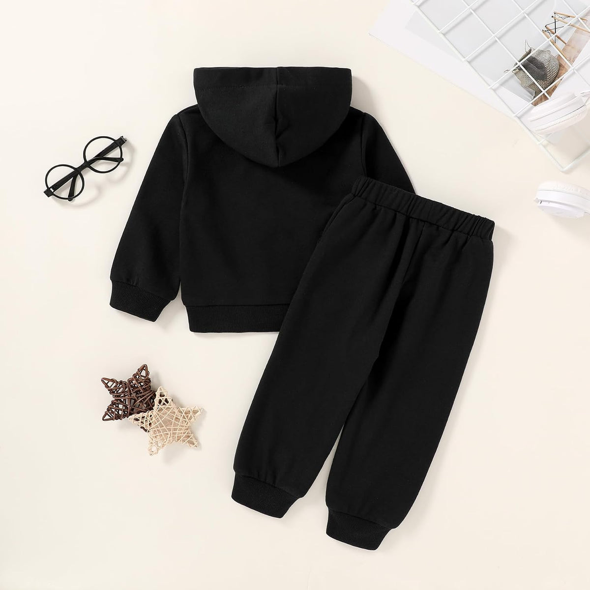 Toddler Boys Girls Long Sleeve Hoodie Sweatpants Outfit Set