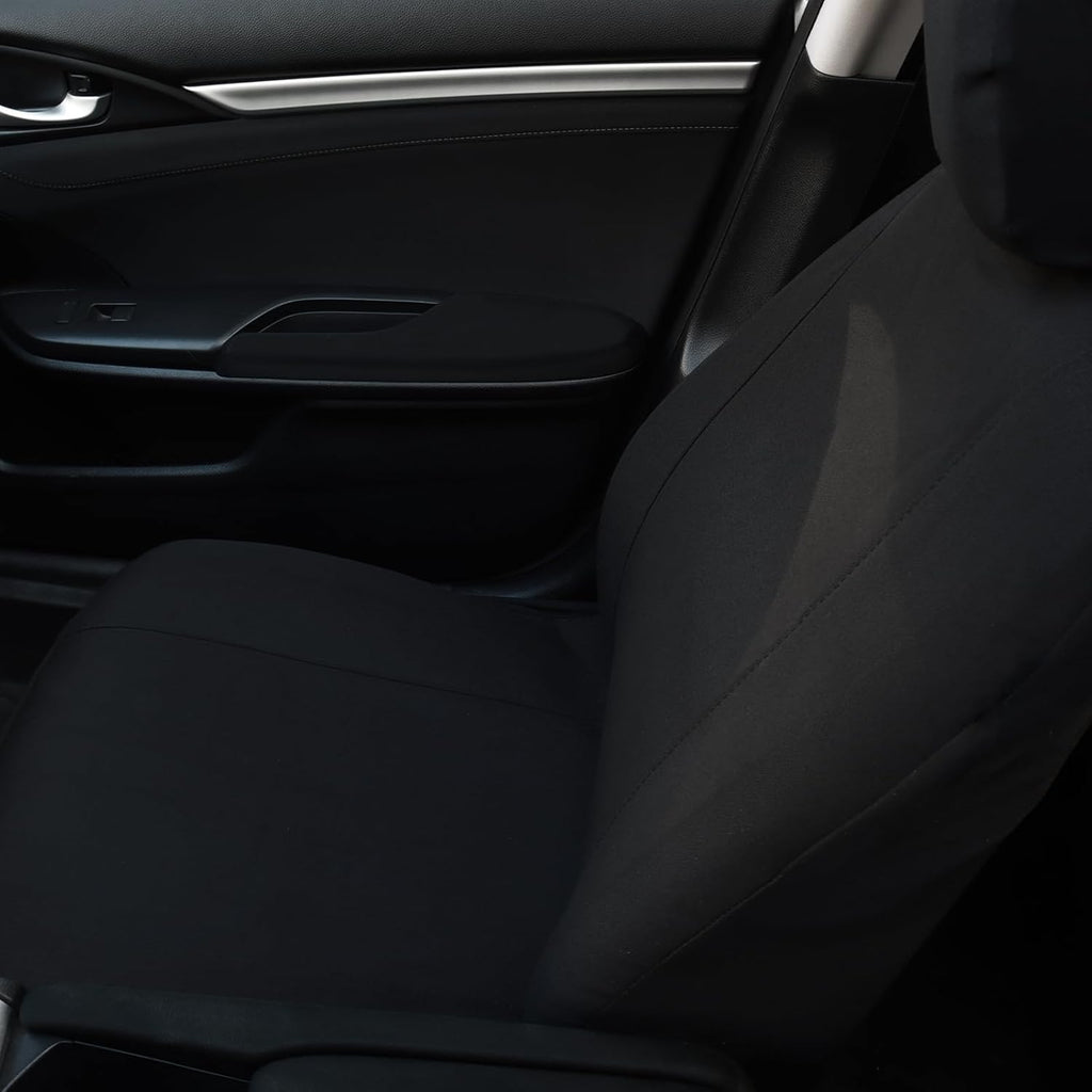 Car Seat Covers, Canvas Seat Protectors for Two Front Seats, Universal Fits Sedan Cars, SUVs, Trucks, and Mini Vans