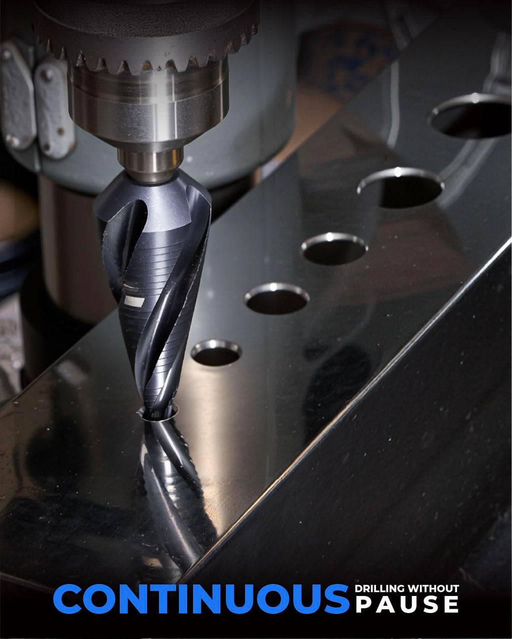 toolant M35 Cobalt Step Drill Bit, 3/16"-1-3/8", TiAlN, 3/8" Shank