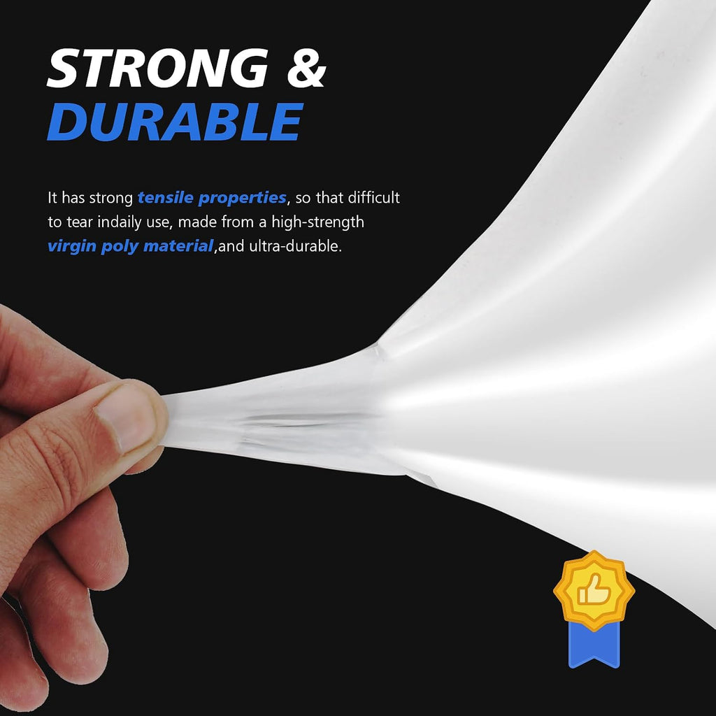 Crawl Space Vapor Barrier - 10 mil (10' x 25'), Thick Plastic sheeting, Drop Cloth Moisture Barrier Covering for