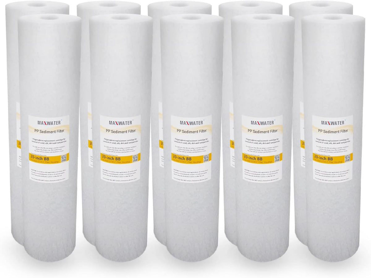 Max Water 5 Micron 20 x 4.5 Sediment Filter 20 inch Replacement Cartridge