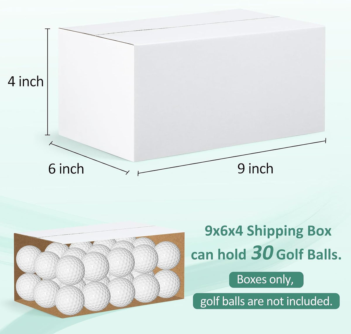 9x6x4-Small-Shipping-Boxes-30-Pack-White-Corrugated-Box-Mailers, Cardboard Boxes for Packaging Small Business, Mailing