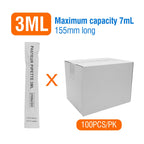 Sterile Pasteur Pipettes 3ml Disposable Plastic Transfer Pipette Dropper 100Pcs Graduated Calibrated Lab Pipettes