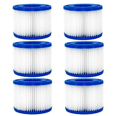 Type VI Hot Tub Filter Cartridge Replaces Spa Inflatable Filter Fits for LYA-Z-Spa Cole-man SaluSpa 90352E 58323