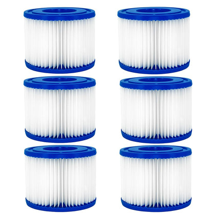 Type VI Hot Tub Filter Cartridge Replaces Spa Inflatable Filter Fits for LYA-Z-Spa Cole-man SaluSpa 90352E 58323
