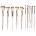 Makeup Brush Set, Premium Synthetic 10 PCS Makeup Brushes, Travel Makeup Brush Set with Soft Hairs, Makeup Brushes