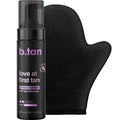 Violet Self Tanner Kit | Fall In Love at First Tan Bundle - Dark Tanning Mousse with Mitt Applicator, 1 Hour Express