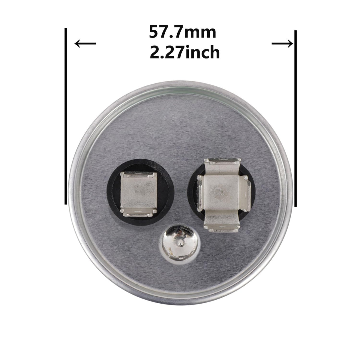 BOJACK 60 uF ±5% 60 MFD 370/450 V CBB65 Round Run Start Capacitor for AC Motor Run or Fan Start and Cool or Heat Pump Air Conditione